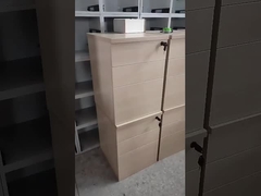 3 ящика Мобильный файловой шкаф Деревянный записывающий шкаф