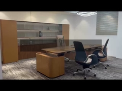 Деревянный L-образный рабочий стол