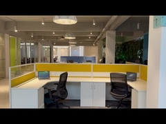 BESTON Мебель для рабочих станций для 4 человек Алюминиевые материалы с перегородками