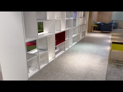 BESTON Фабрика Библиотека Мебель Качество Белокрасочный дисплей Кубический книжный шкаф