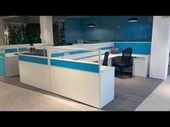 Офисные рабочие столы Beston Furniture на 4 рабочих места, толщина столешницы 30 мм, перегородки для кубиков