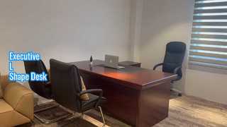 Смотри: самый классический офисный стол для босса в форме буквы L