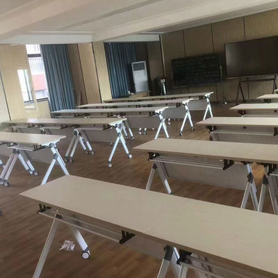 Складной ученический стол из меламиновой доски толщиной 25 мм размером 1200x400x750 мм для классного учебного стола