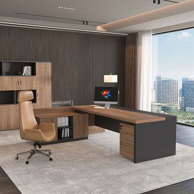 Роскошная исполнительная офисная мебель CEO Desk Деревянный компьютерный стол для офиса