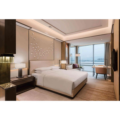 Роскошная мебель для гостиничных апартаментов на заказ, 5-звездочная кожаная кровать размера King Size