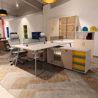 Высококачественный модульный офисный деревянный стол для 4 человек